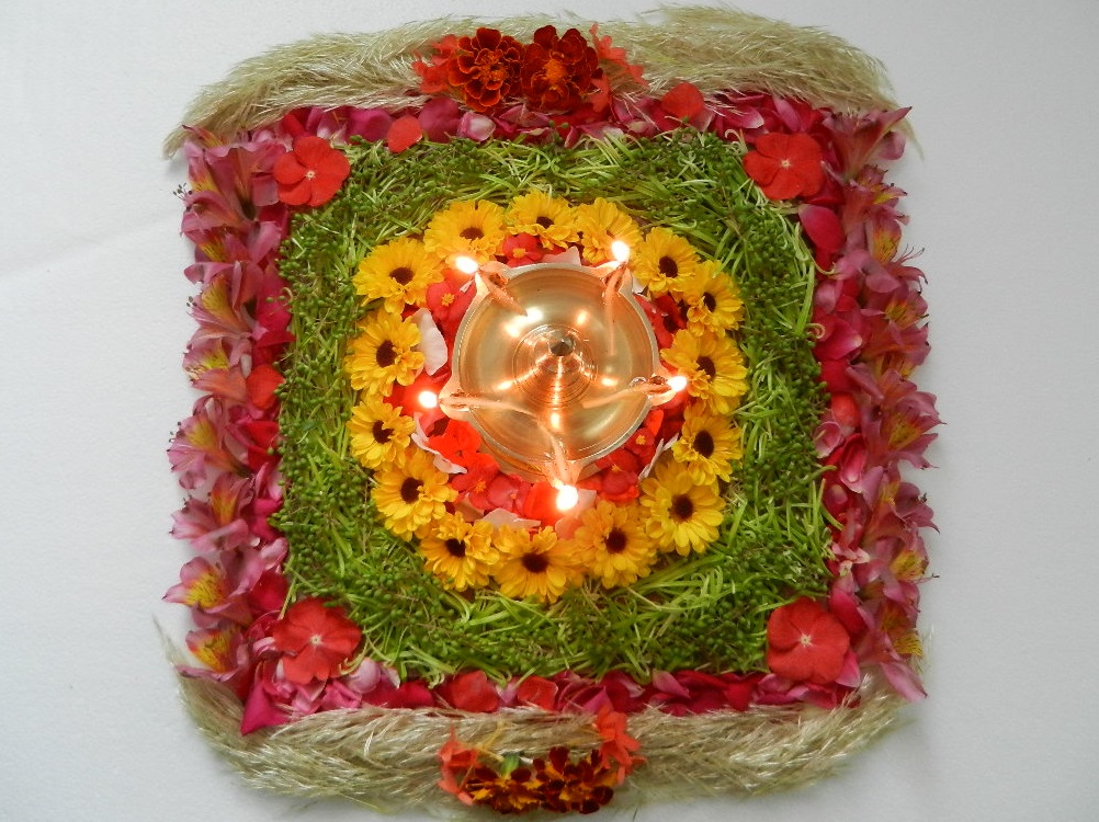 flower carpet making rules for onam