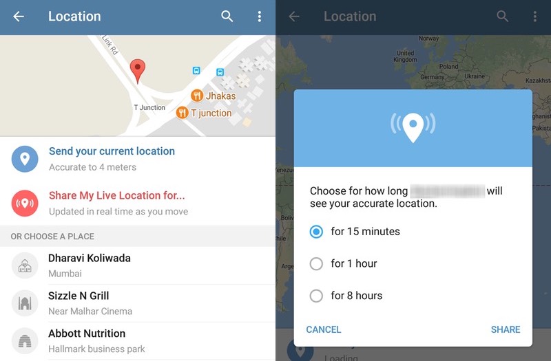 whatsapp launches live location feature