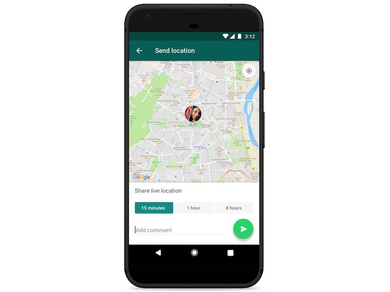 whatsapp launches live location feature