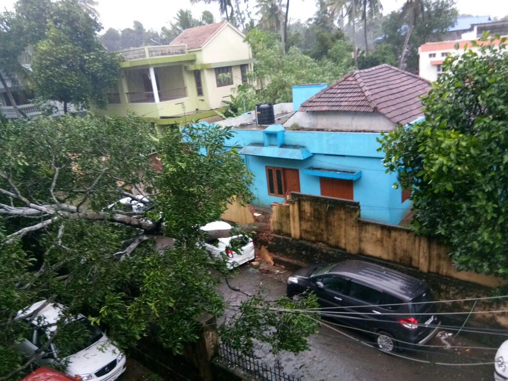 heavy rain causes massive destruction in southern kerala 
