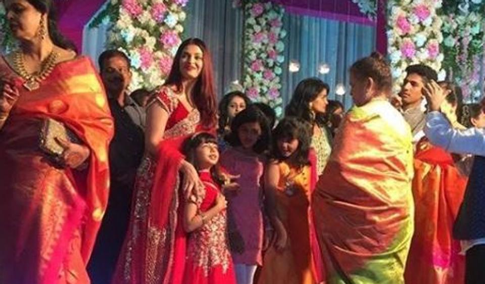 aiswarya aradhya duo rocks in RED