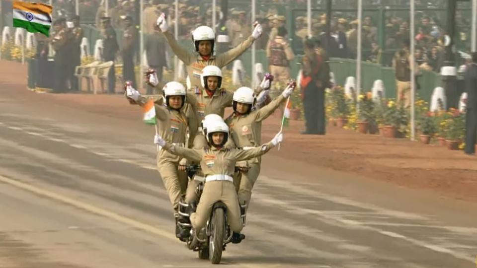 women bsf jawans republic day parade