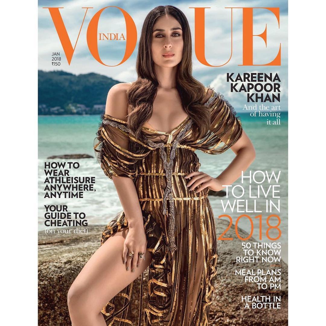 kareena kapoor as vogue cover girl january edition