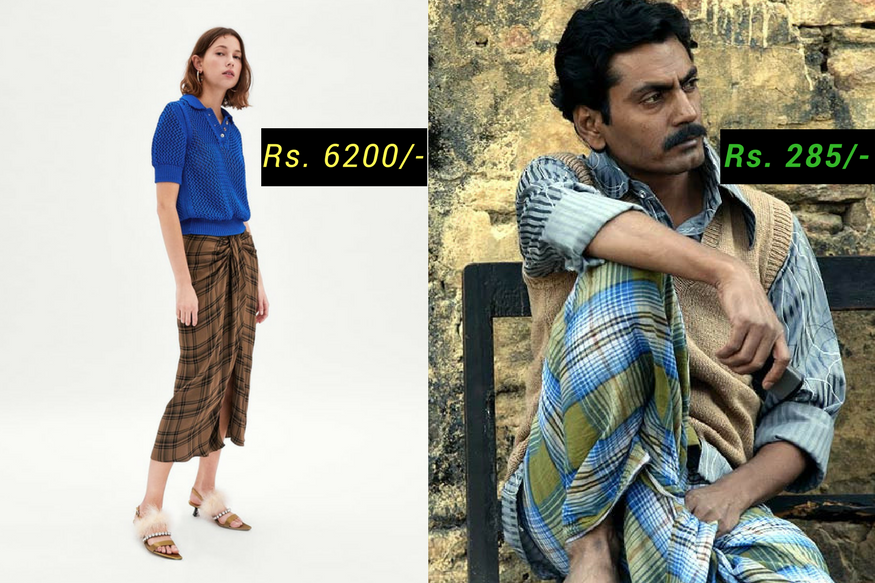 lungi available on zara with heavy price