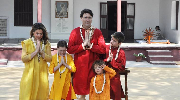 hadrien trudeau steals the show during Canadian Pm visit to india