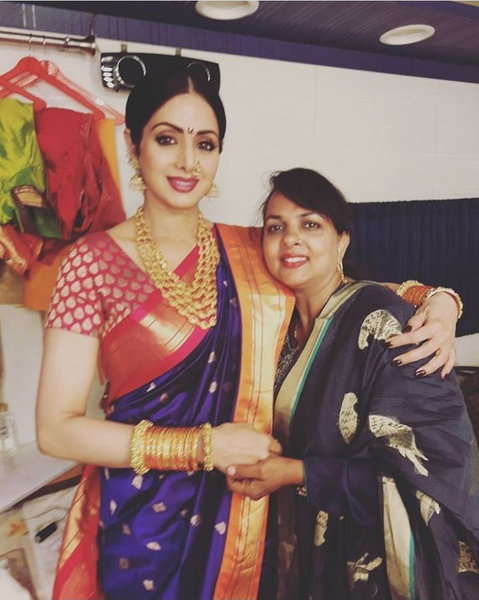 this bollywood actress did sridevi last make up