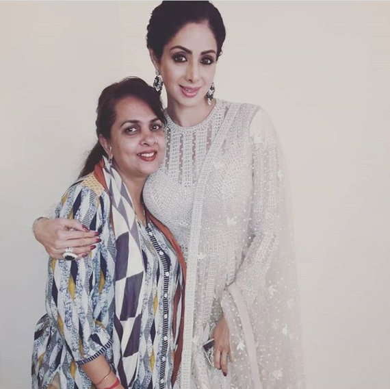 this bollywood actress did sridevi last make up