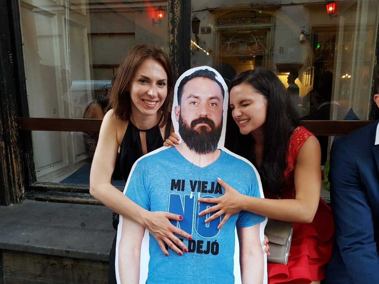 friends Bring Life-Size Cardboard Cut Out Of Friend Whose Wife Didn’t Let Him Go To World Cup 