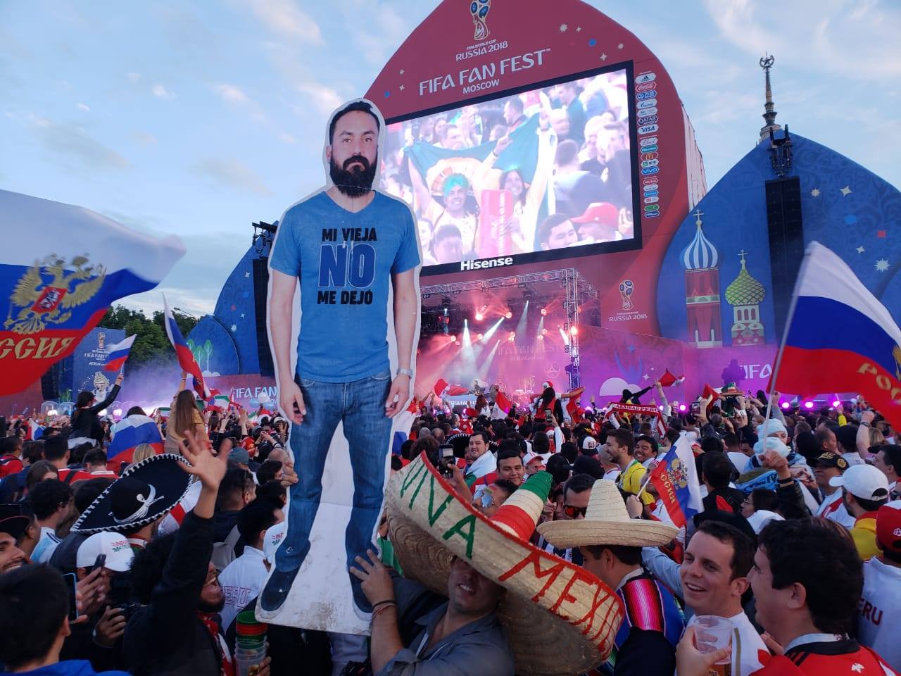 friends Bring Life-Size Cardboard Cut Out Of Friend Whose Wife Didn’t Let Him Go To World Cup 