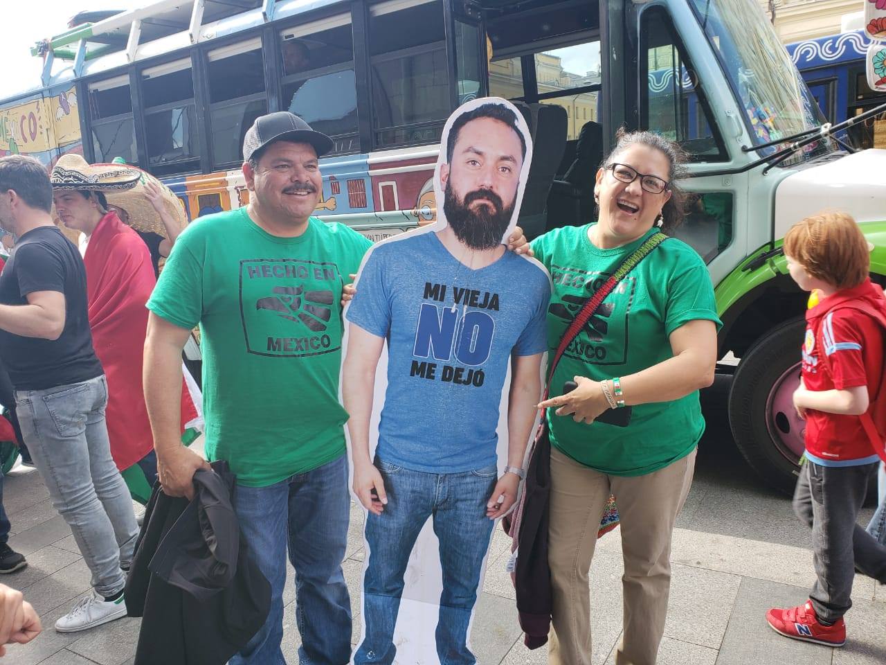 friends Bring Life-Size Cardboard Cut Out Of Friend Whose Wife Didn’t Let Him Go To World Cup 