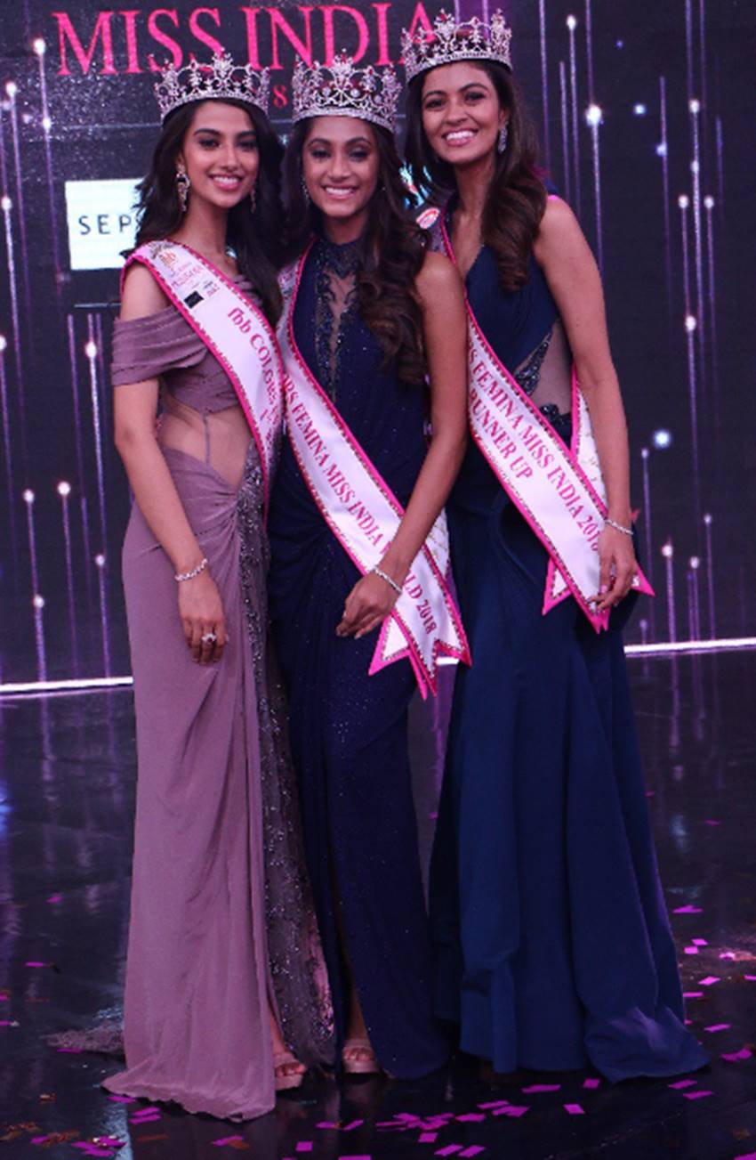 anukreethy vas crowned as femina miss india 2018