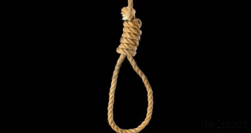 husband hanged in front of middle aged man arrested by police found hanging