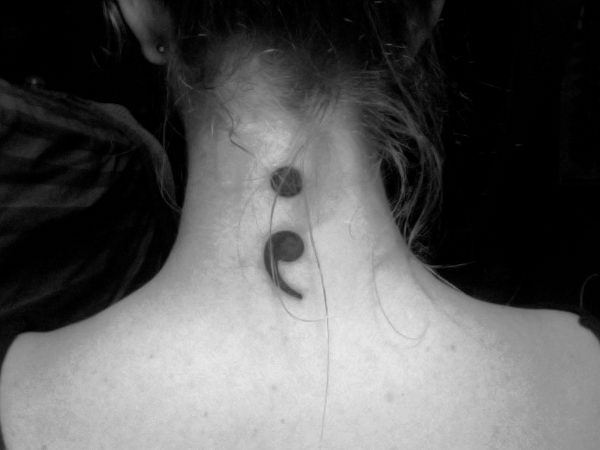 the idea behind semi colon tattoo