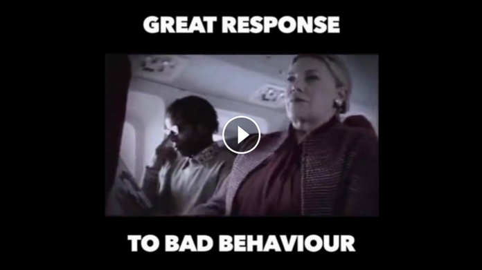 Great response to bad behaviour