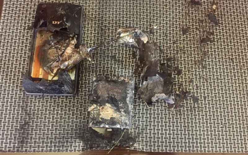 Reliance Lyf phone exploded