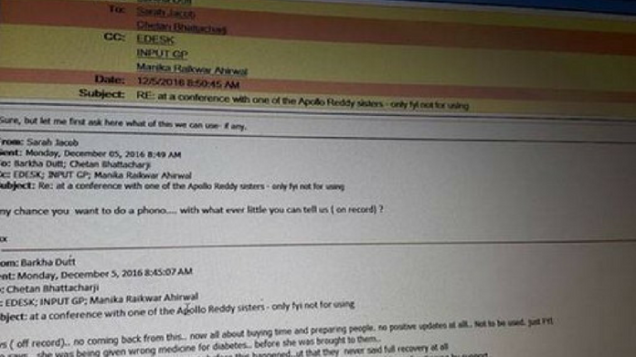 Barkha Dutt email
