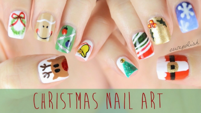 christmas nail art