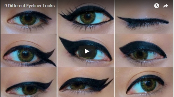 Nine ways to apply eye liner