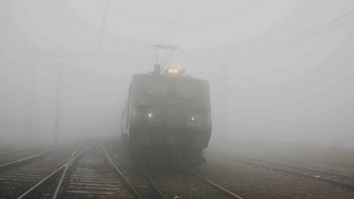 Delhi fog train airplane operations suspended trains cancelled heavy fog in north india 19 trains cancelled due to Delhi fog