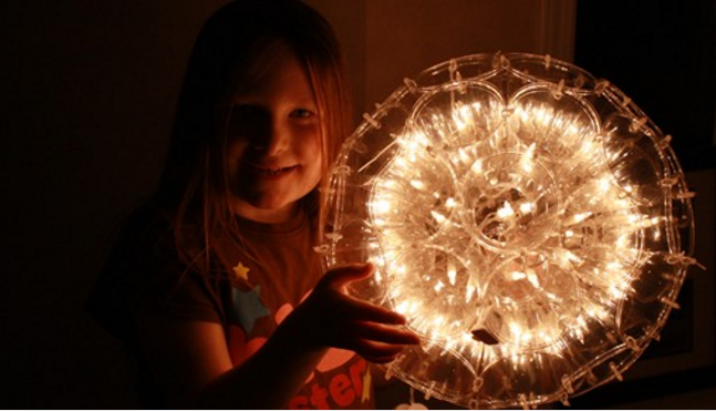 DIY Christmas lamps