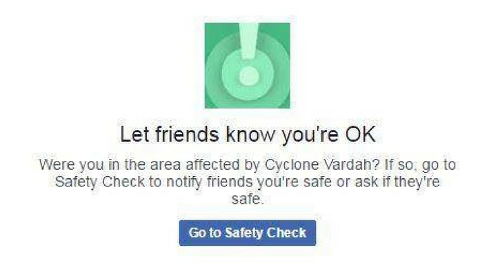 vardha cyclone facebook safety check