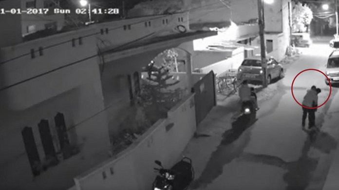 girl molested bengaluru CCTV footage