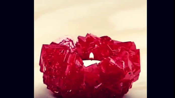 DIY Crystal candles