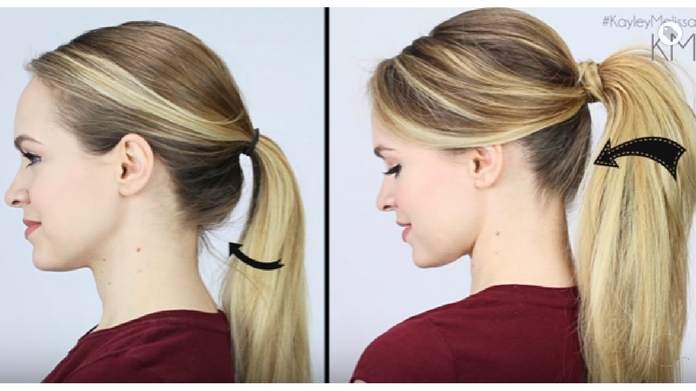 poofy ponytail