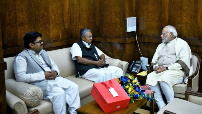 pinarayi meets modi