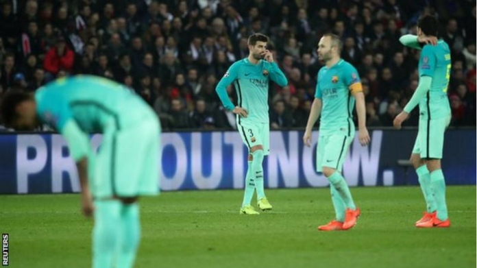 champions league barcelona lose the game