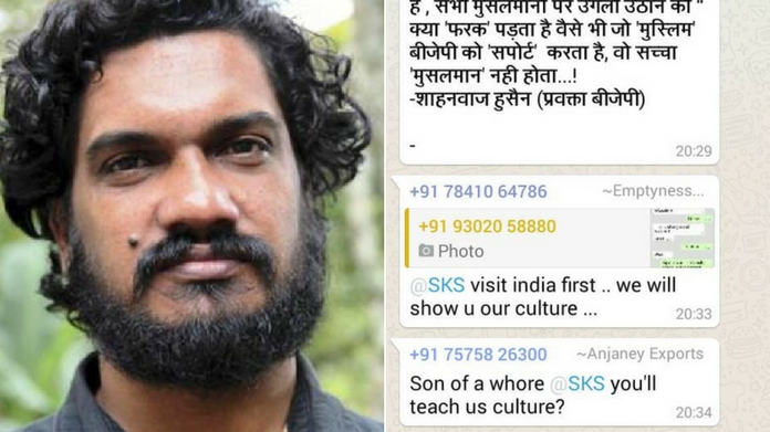 sanal kumar sasidharan gets threats on sexy durga