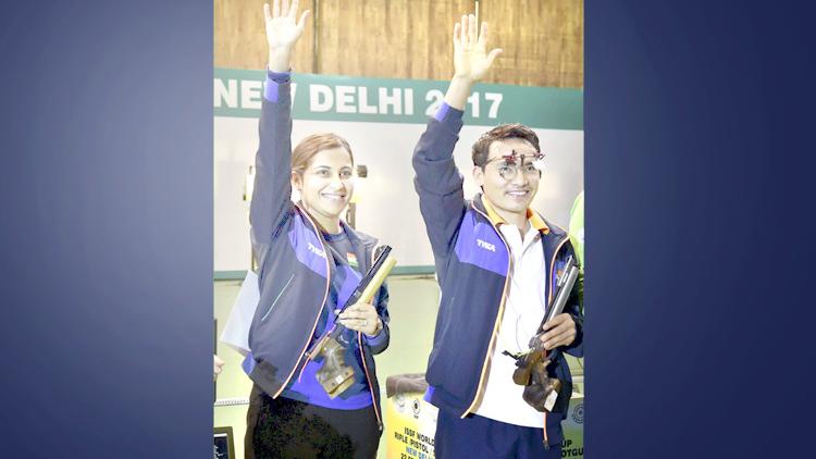 shooting world cup gold for indian team