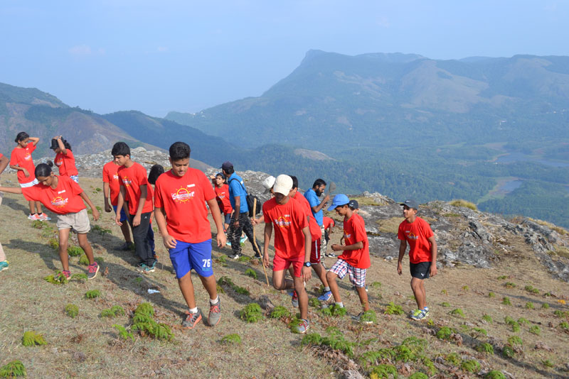 children celebrate childhood in summer camps