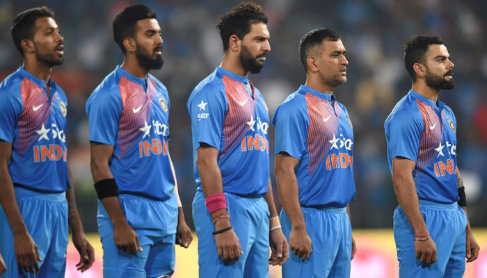 champions trophy indian team declared