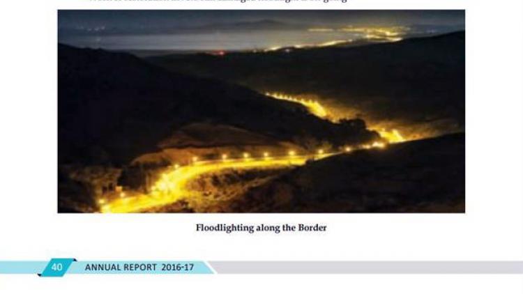 home affairs ministry annual report gives spain morocco border picture instead of india pak border picture