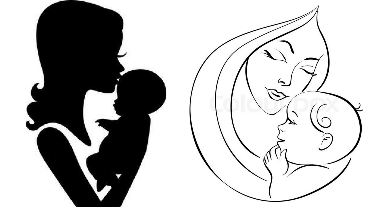 woman child