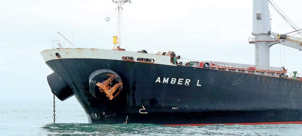amber L ship crashed with fishing boat case captain arrested