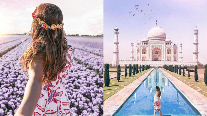 British travel blogger fake images