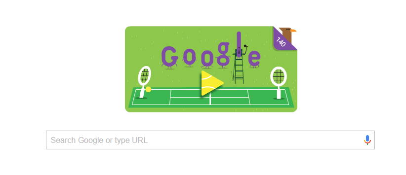 google Wimbledon doodle