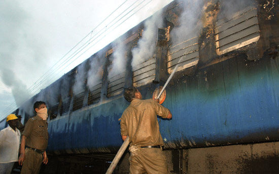 chennai train compartment caught fire