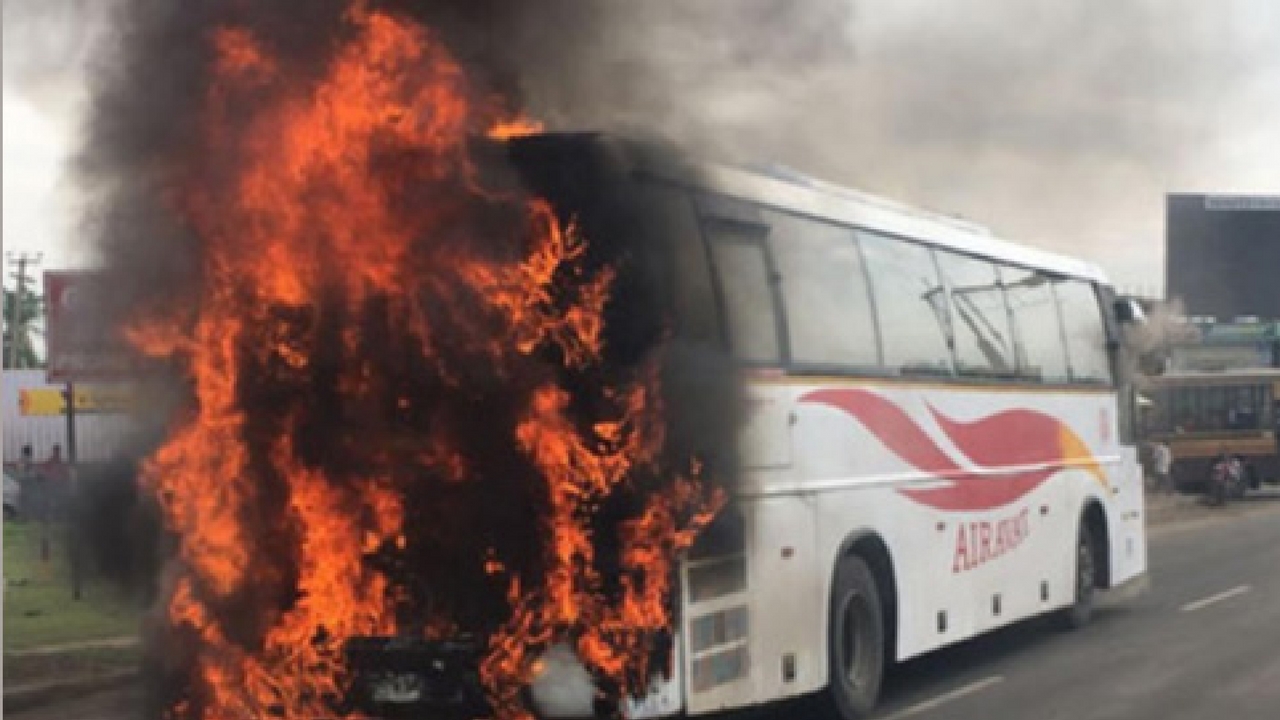 Karnataka bus fire