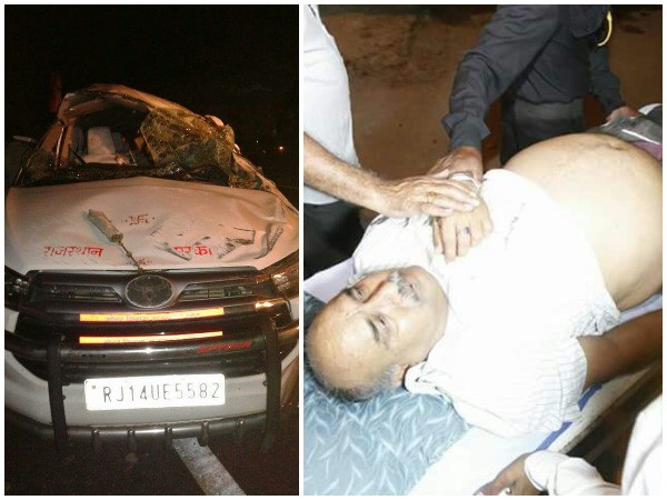 rajastan minister car accident PA dead