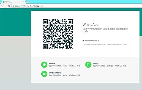 whatsapp status available in web