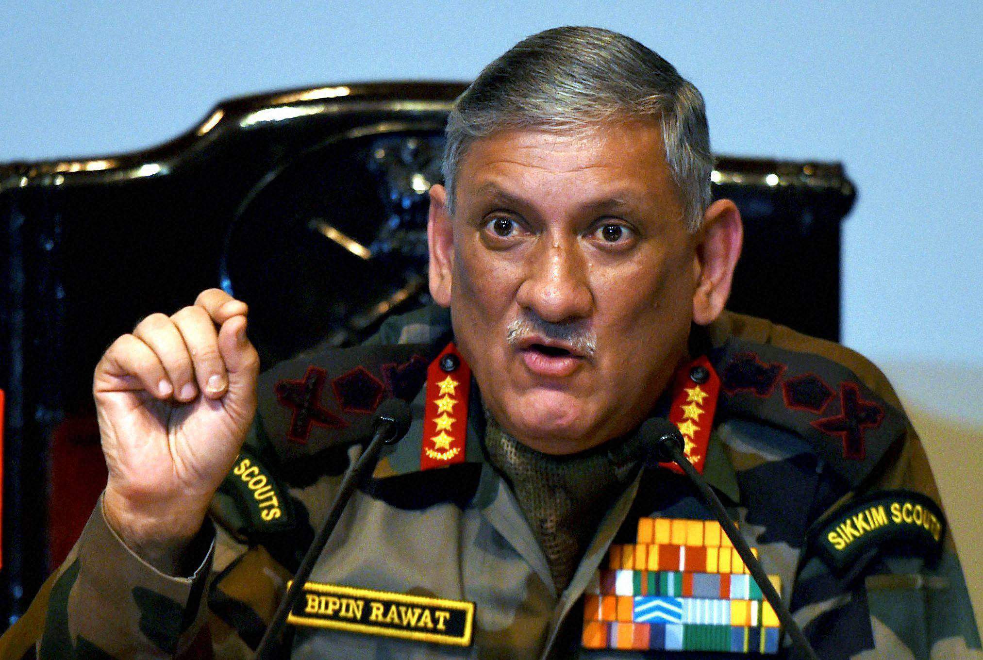 tomb awaits for pak infiltrators says bipin rawat