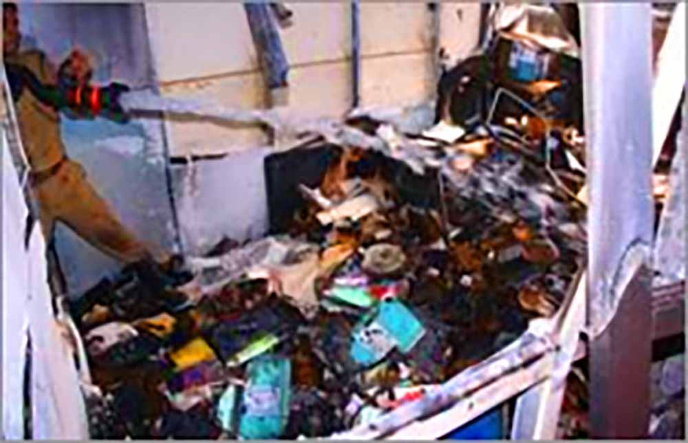 asianet jaihind office fire