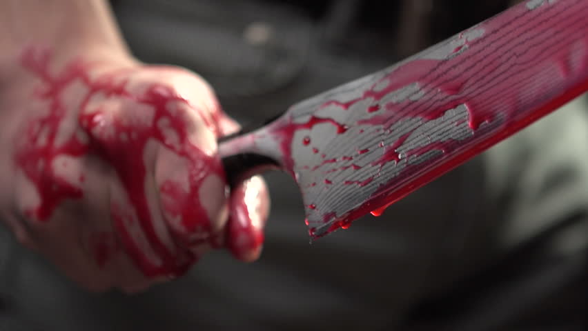 knife with blood
