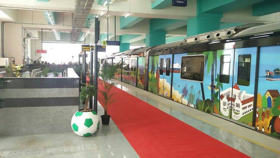 kochi metro palarivattom to maharajas inaguration done by pinarayi vijayan