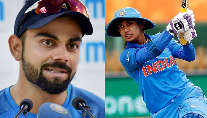 mithali and kohli tops ICC ranking