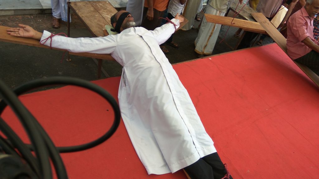 dr davis chiramel protest against hartal