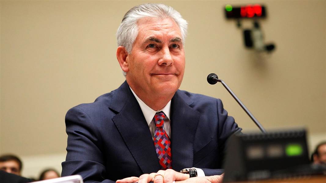 american state secretary Rex Tillerson in india